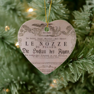 ♥ Wolfgang Amadeus Mozart Oper Le nozze di Figaro Ceramic Ornament