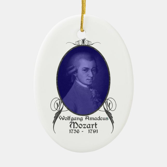 Wolfgang Amadeus Mozart Ornament (Front)