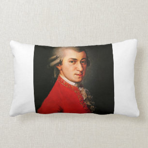Wolfgang Amadeus Mozart portrait Lumbar Cushion