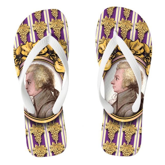 Wolfgang Amadeus Mozart Thongs (Footbed)