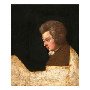 Wolfgang Amadeus Mozart, Unfinished Portrait, 1789 Photo Print