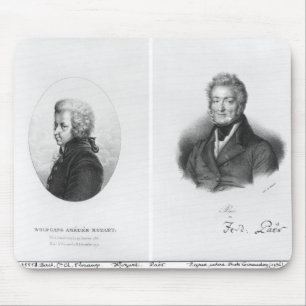 Wolfgang Amedeus Mozart  and Ferdinando Paer Mouse Pad
