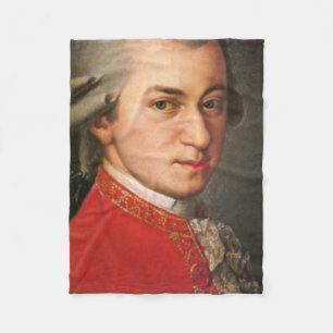 Wolfgang Mozart Fleece Blanket
