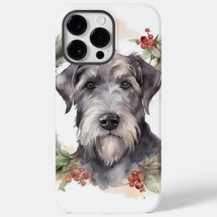 Wolfhound Christmas Wreath Festive Pup  Case-Mate iPhone 14 Pro Max Case