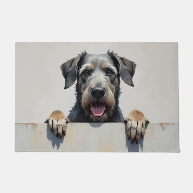 Wolfhound Dog Doormat Art (Front)