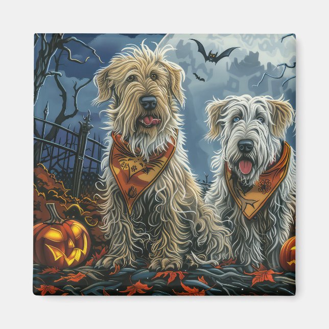Wolfhound Halloween Spooky Magnet (Front)