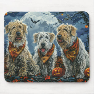 Wolfhound Halloween Spooky Mouse Pad