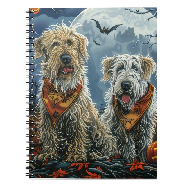 Wolfhound Halloween Spooky Notebook (Front)