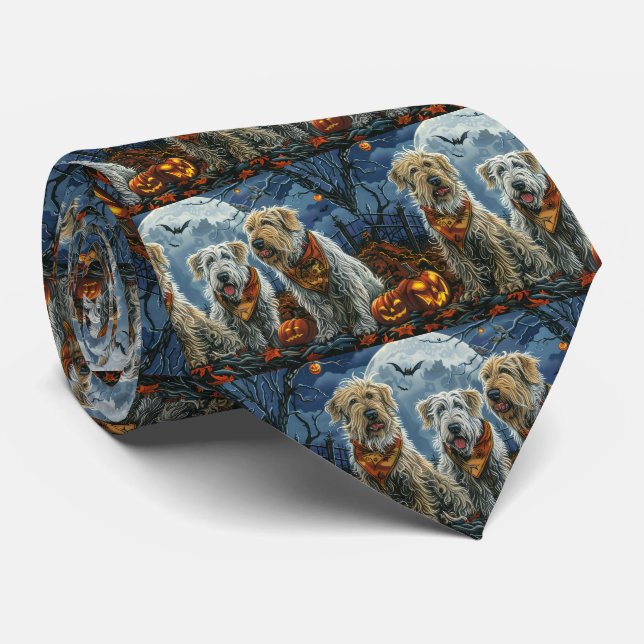 Wolfhound Halloween Spooky Tie (Rolled)