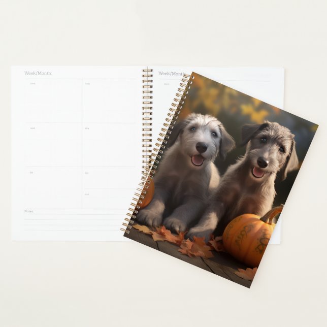 Wolfhound  Puppy Autumn Delight Pumpkin Planner (Display)