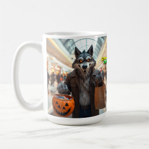 Wolfie Goes Shopping Mug