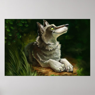 Wolfie Rest Poster