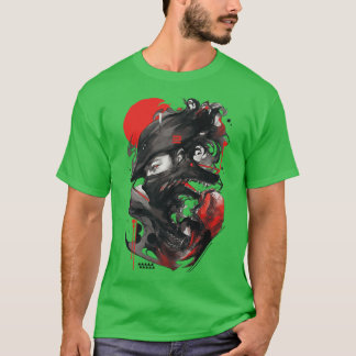 Wolfman Vaporwave Streetwear Urban Premium friend  T-Shirt
