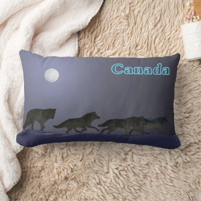 Wolfpack - Canada Lumbar Cushion (Blanket)