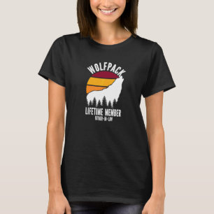 Wolfpack Lifetime Member Father In Law Wolf Family T-Shirt
