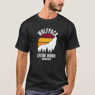 Wolfpack Lifetime Member Godmother Wolf Family Mat T-Shirt