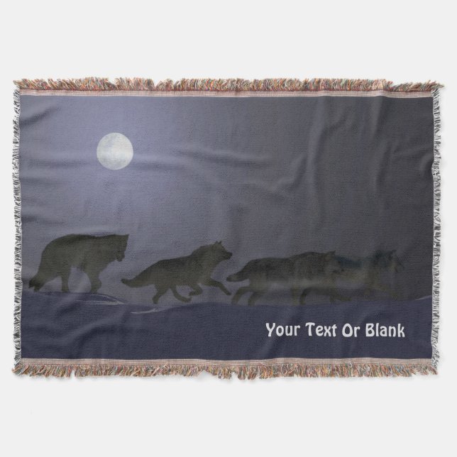 Wolfpack Throw Blanket (Front)