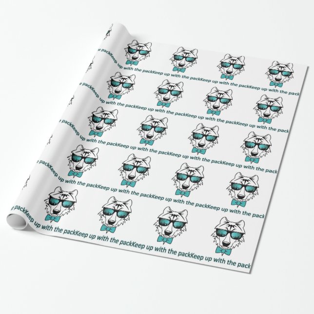 Wolfpack Wrapping Paper (Unrolled)