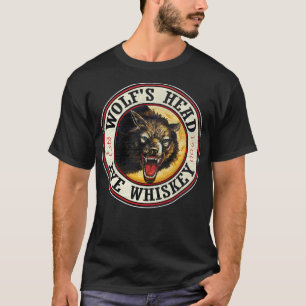 Wolfs Head Rye wood pattern distressed T-Shirt
