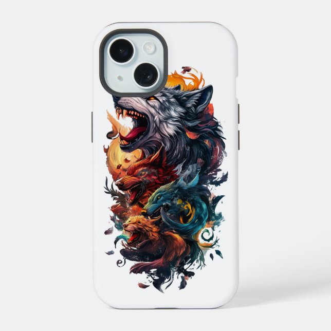 wolfs iPhone 15 case (Back)