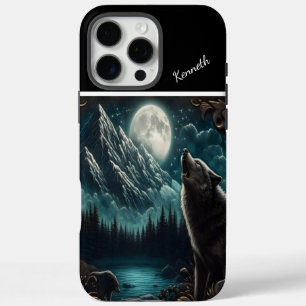 Wolf's Moonlight Serenade iPhone 16 Pro Max Case
