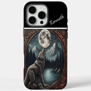 Wolf's Moonlight Serenade iPhone 16 Pro Max Case