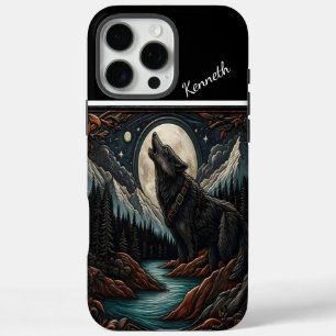 Wolf's Moonlight Serenade iPhone 16 Pro Max Case