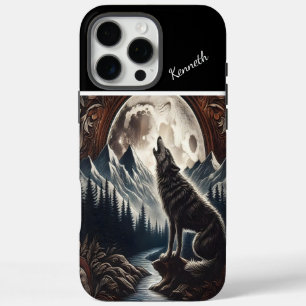 Wolf's Moonlit Howl iPhone 16 Pro Max Case