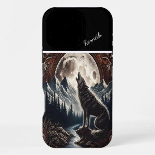 Wolf's Moonlit Howl iPhone 16 Pro Max Case