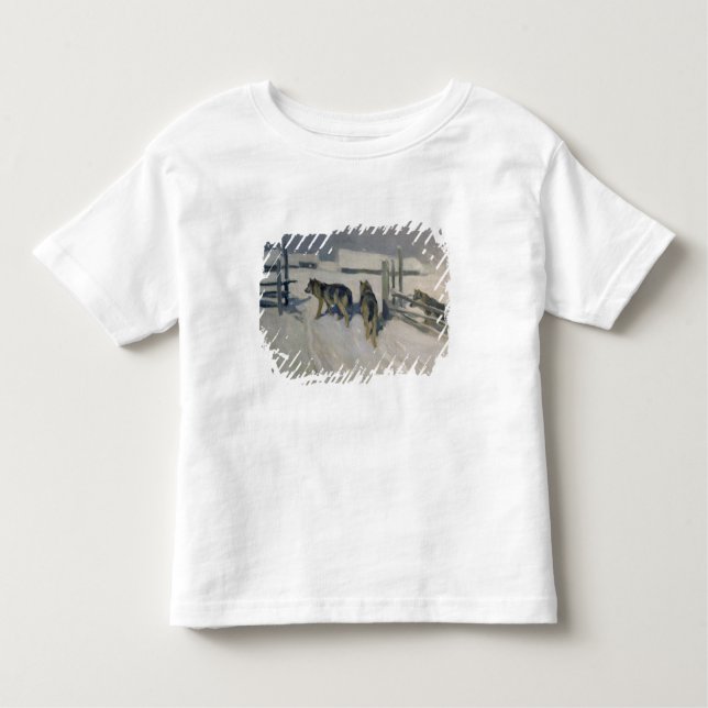 Wolfs, Winter Night, c.1910 Toddler T-Shirt (Front)