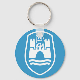 Wolfsburg Coat of Arms (white) Key Ring