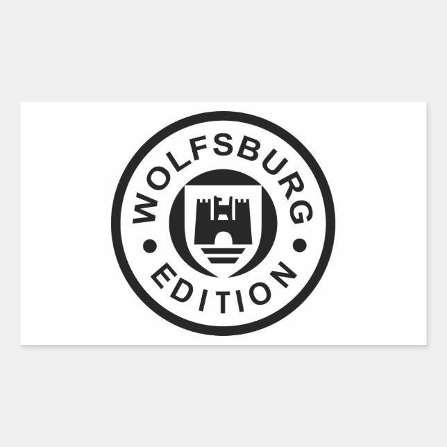 Wolfsburg Edition (black) Rectangular Sticker (Front)