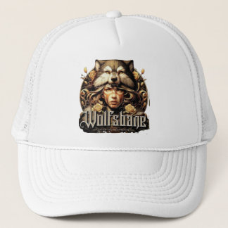 Wolfshane evokes the mystique of untamed wildernes trucker hat