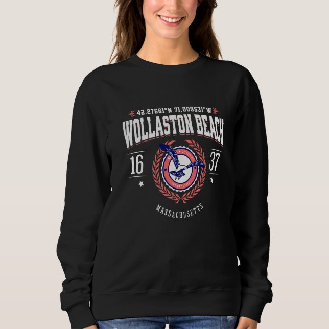 Wollaston Beach Quincy Massachusetts South Shore M Sweatshirt (Front)