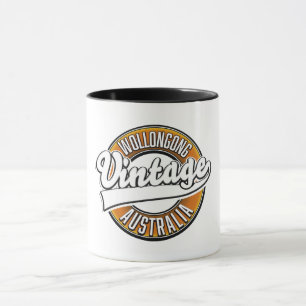 Wollongong australia vintage style logo. mug