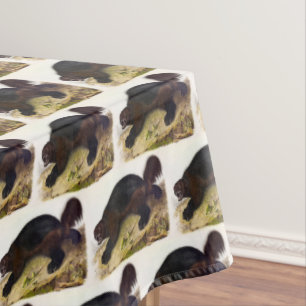 Wolverine or Wolverene (Gulo gulo) by Audubon Tablecloth