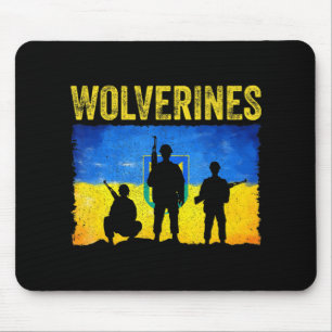 Wolverines Support Ukraine Mouse Pad