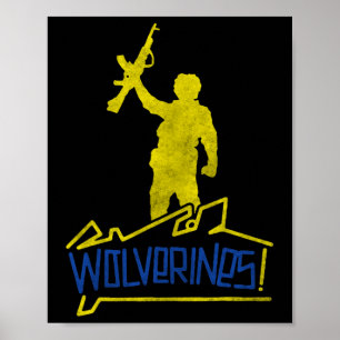 Wolverines Support Ukraine Poster