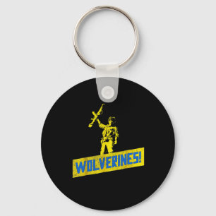 Wolverines Support Ukraine Stand With Ukraine Ukra Key Ring