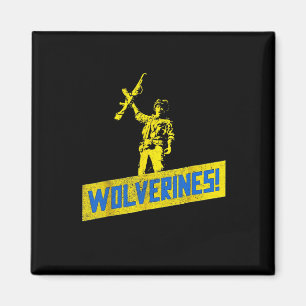 Wolverines Support Ukraine Stand With Ukraine Ukra Magnet