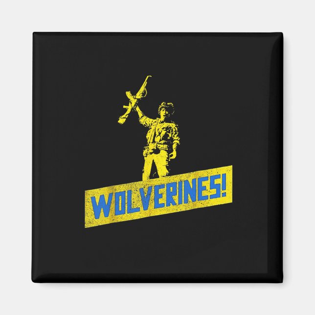 Wolverines Support Ukraine Stand With Ukraine Ukra Magnet (Front)