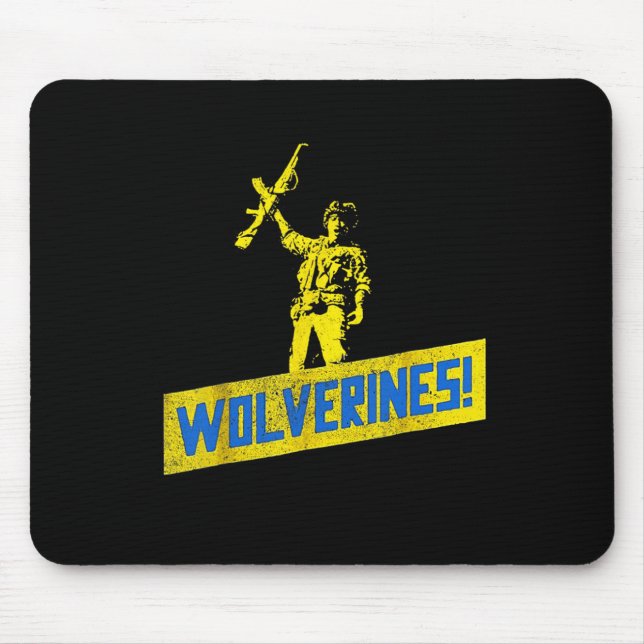Wolverines Support Ukraine Stand With Ukraine Ukra Mouse Pad (Front)