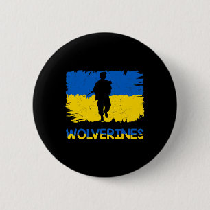 Wolverines Support Ukraine Support Ukraine Stand W 6 Cm Round Badge