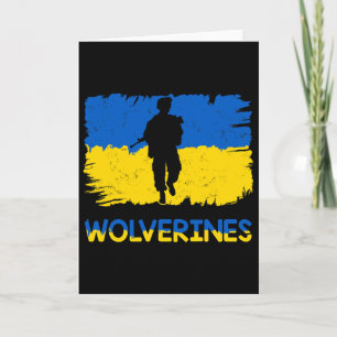 Wolverines Support Ukraine Support Ukraine Stand W Card