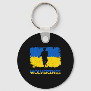 Wolverines Support Ukraine Support Ukraine Stand W Key Ring