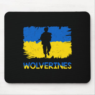 Wolverines Support Ukraine Support Ukraine Stand W Mouse Pad