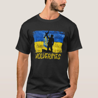 Wolverines Support Ukraine,Ukraine Wolverines Love T-Shirt