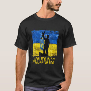 Wolverines Support Ukraine,Ukraine Wolverines Love T-Shirt