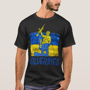 Wolverines Support Ukraine,Ukraine Wolverines Love T-Shirt