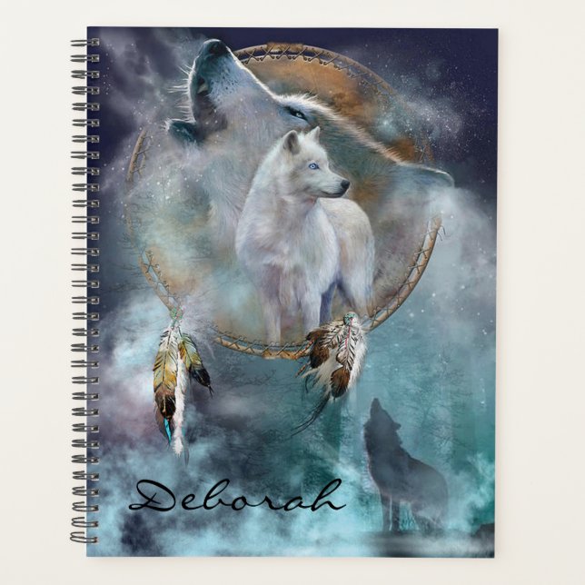 Wolves and Dreamcatcher Planner (Front)